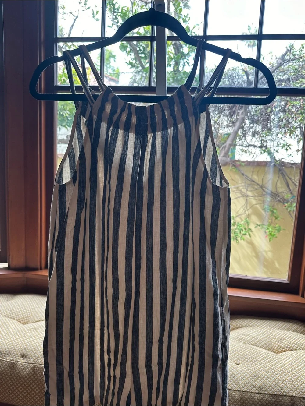 Zara Striped overalls (shorts) kids - Black & Cream